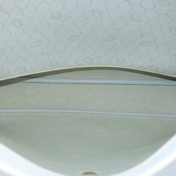 Dior Honeycomb White Canvas Shoulder Bag (Pre-Owned) - Picture 13 of 16